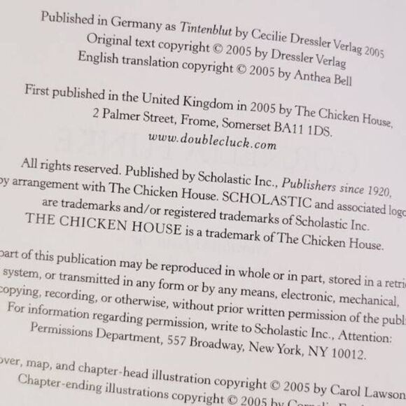 Inkwell Hardcover Book By: Cornelia Funke #A48 - Picture 4 of 8